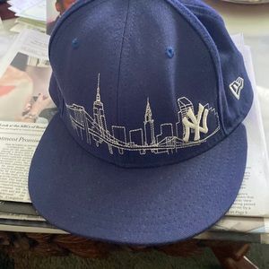 Throwback NY 59 FIFTY Yankees cap from clubhouse store inside Yankee Stadium.